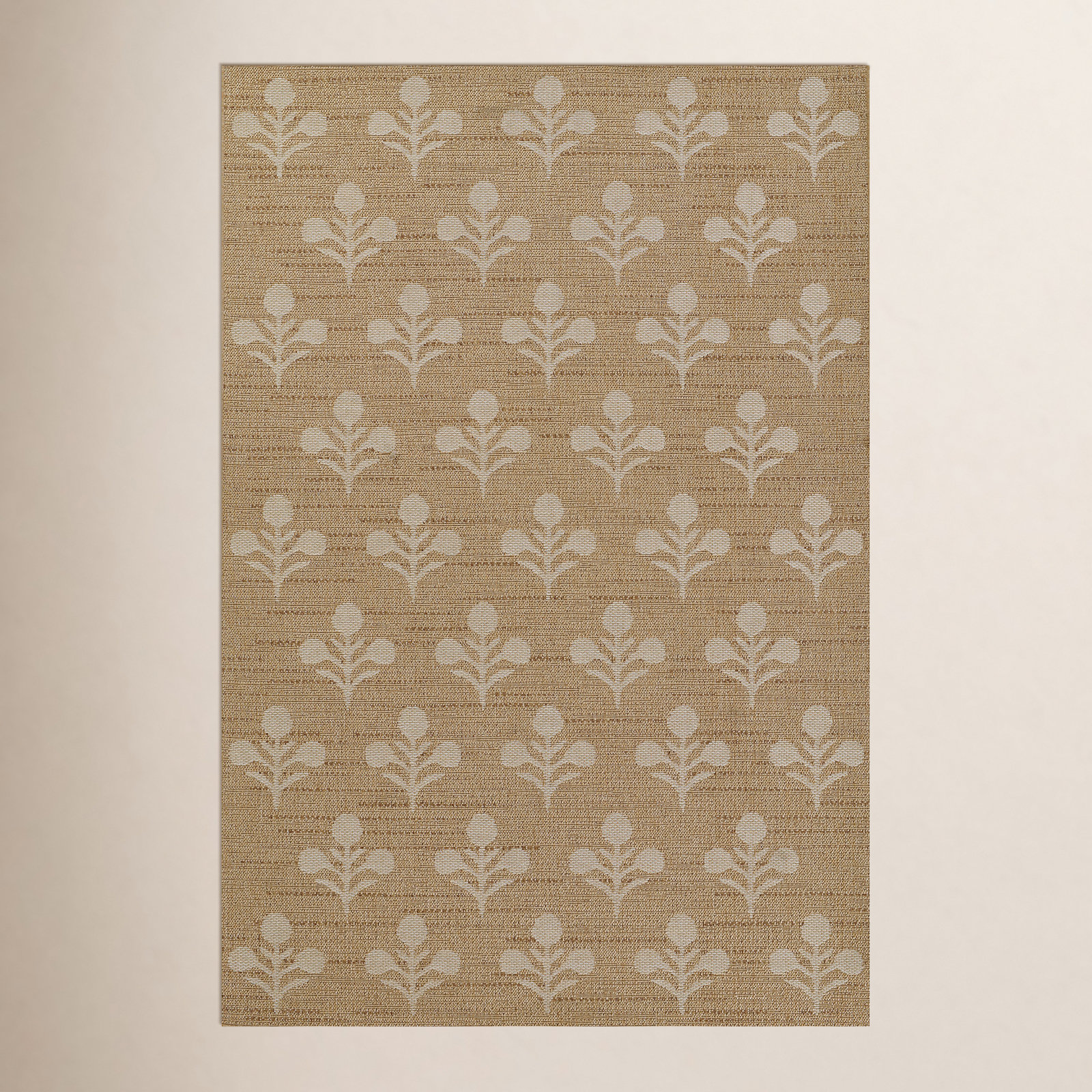 Saybrook Floral Hand-Woven Outdoor Rug, Rectangle 3'3" x 5'