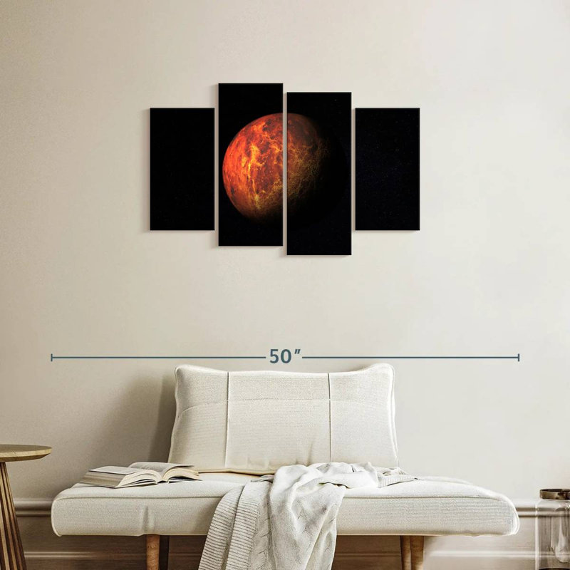 Oberle Planet Mars, 22"H x 36"W