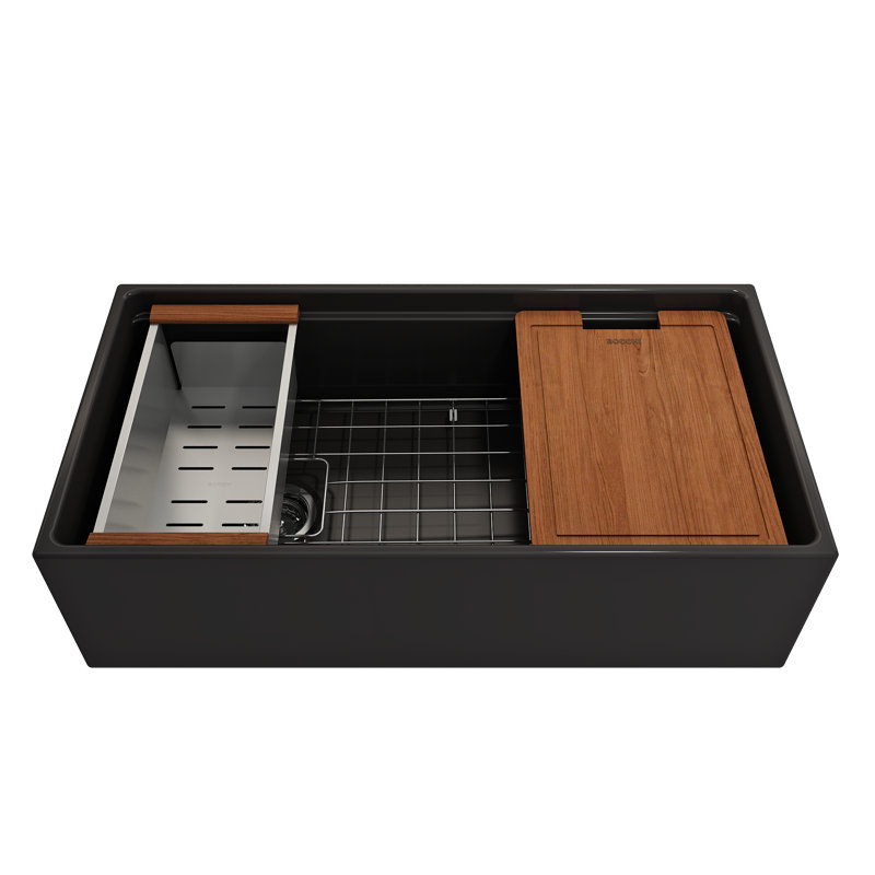 36'' L Kitchen Sink, Matte Black