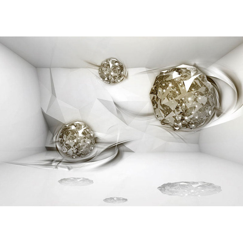 Murale Peel & Stick 3D Illusion - Diamants abstraits, L 41 po x l 57 po