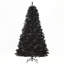Arbre de Noël artificiel noir 7 pi