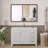 48"X32" Oversized Modern Rectangle Bathroom Mirror With Walnut Frame Decorative Large Wall Mirrors For Bathroom Living Room Bedroom Vertical Or Horizontal Wall Mounted Mirror With Aluminum Frame-488212763-488212766