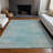 Premium Machine Washable Prisco Aqua Rug-1670611273