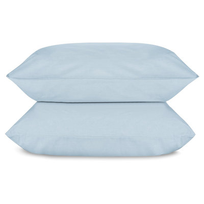 Melange Dusty Blue Standard/Queen Set of Two Pillow Cases 200TC