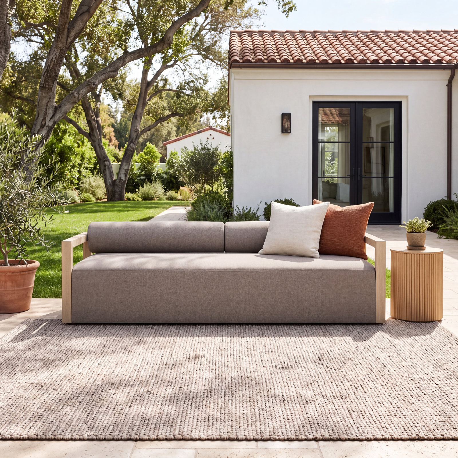 Verley 106" Teak Patio Sofa