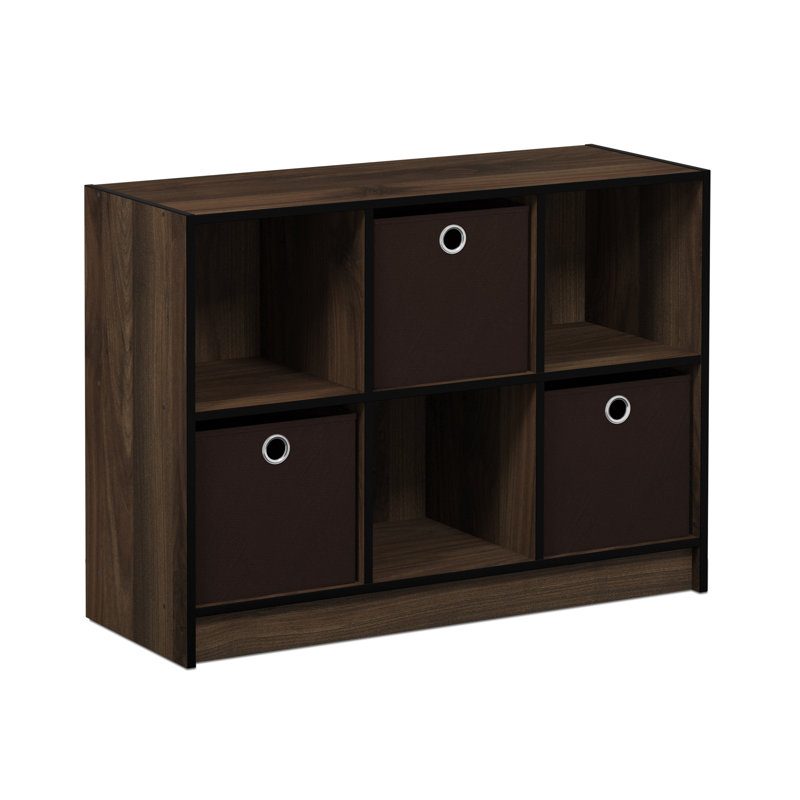 Storage Bookcase, Columbia Walnut/Dark Brown