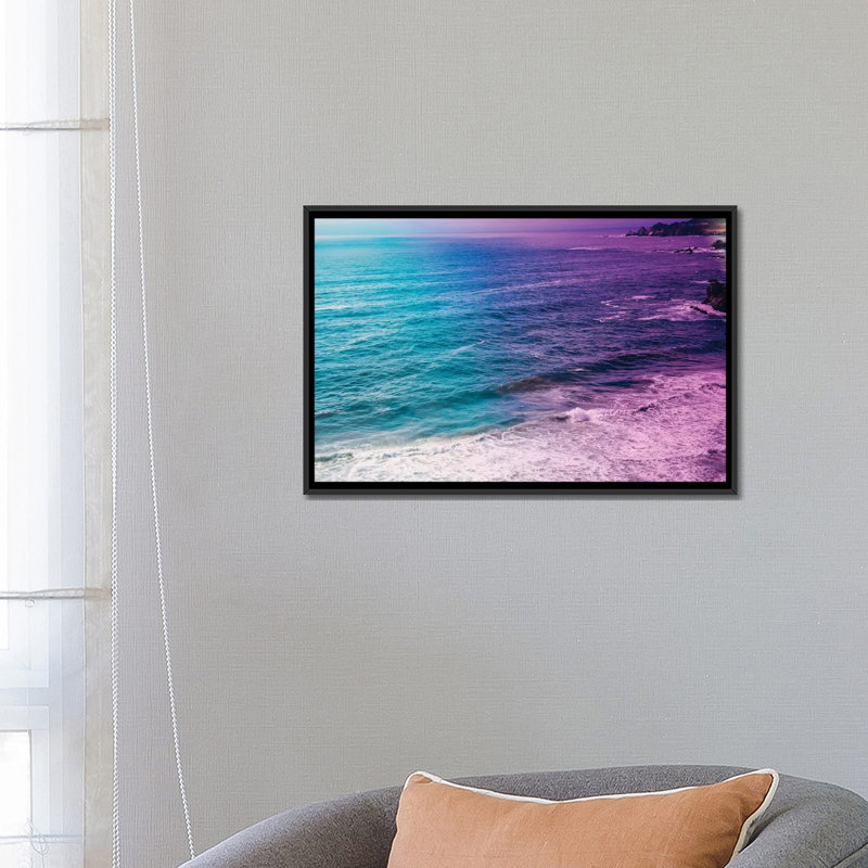 «The Ocean Has Emotion», reproduction d'impression sur toile tendue, H 18 po x l 26 po x P 1,5 po, Pas de tapis