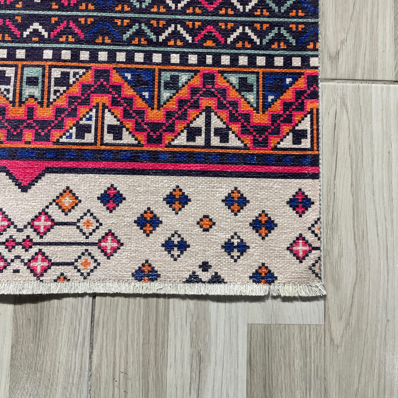 Tapis rectangulaire tissé avec envers antidérapant