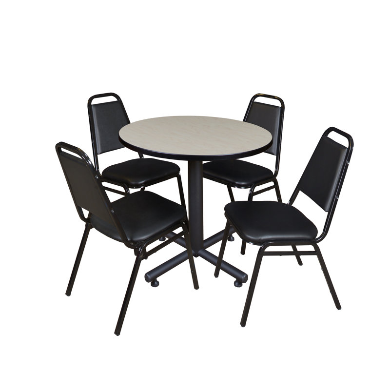 Table de salle à manger Nicklo, Stratifié en érable, 29" H x 30" L x 30" W