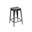 Factory Counter Stool with Metal Frame
