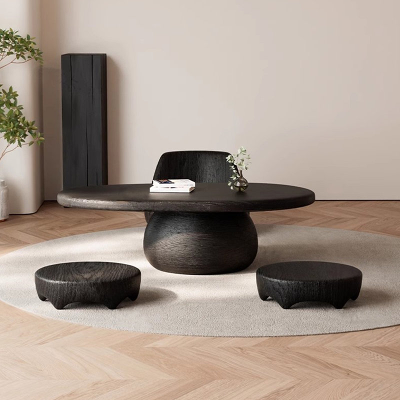 Table basse de style rétro, Noir