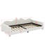 Lit rembourré en tissu sherpa avec dossier en forme de nuage-987434602-987434516