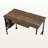 Parcel Weathered Oak and Black Writing Desk