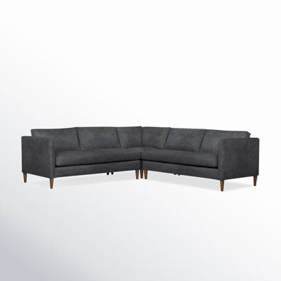 Clifford 3 - Piece Upholstered Custom L-Shape Sectional