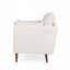 Fauteuil club d'appoint avec pieds en bois