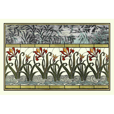 " Stained Glass Flowers I " by Vision Studio