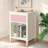 Grajales Kids Nightstand with One Drawer,White Bedside Table with Drawer and Open Partition,Modern Nightstand,Children's Bedside Table-154820806