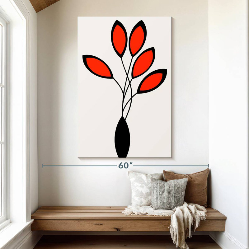 Harnek Cinco Red, 51" H x 34" W