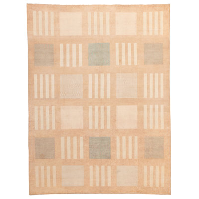 Tapis brun clair Peshawar Ziegler 8 pi 0 po x 10 pi 5 po