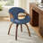 Afra 21.26'' W Swivel Polyester Upholstered Home Office Task Desk Chair-1921600073