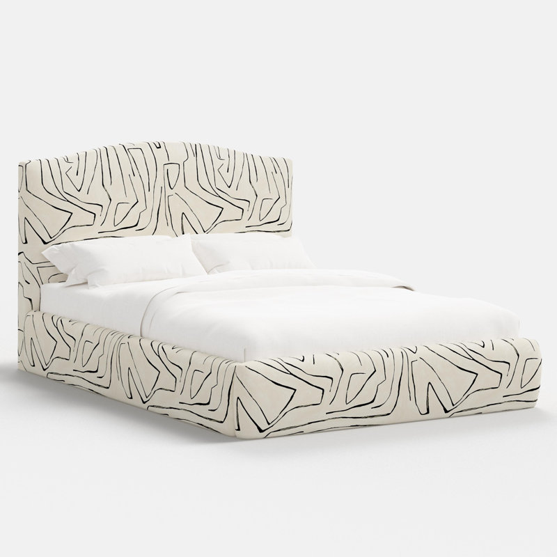 Perigold Bed, Cream/Black, Twin