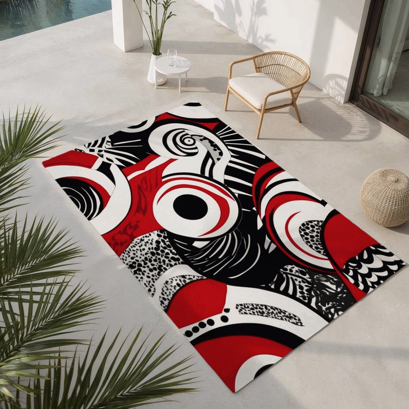 Tapis intérieur et extérieur Nebula Flare, Rectangle 1 pi 6 po x 2 pi 6 po