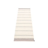 Belle Striped Area Rug in Black/Off White