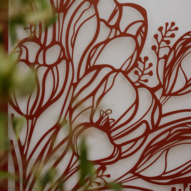 Wall Decor on Metal, Copper
