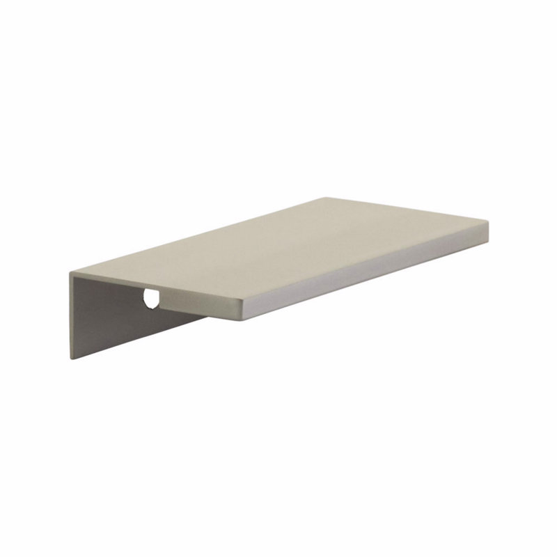 Poignée de bord d'armoire Schaub Borde 1-1 / 4 po d'un centre à l'autre, Nickel soyeux