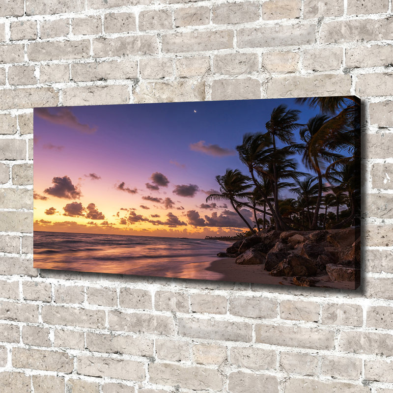 West On The Beach - Wrapped Canvas Print
