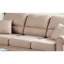 2 pièces en polyfibre de style moderne avec coussins, garniture en similicuir, boutons en nickel, pieds et coussins en plastique massif, revêtement, structure en bois fini-2059141097
