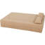 2-in-1 Convertible Sofa Bed, Full Size Folding Loveseat Couch with Soft Teddy Fabric, No Assembly Needed, Floor Sofa Mattress with 2 Pillows, Space-Saving Futon for Small Living Room, Dorm-1266781820