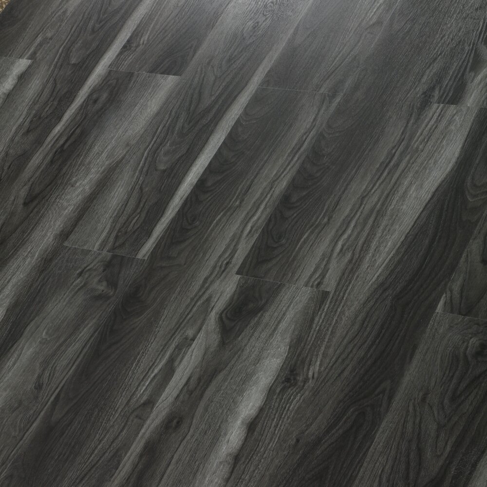 Dekorman Madison Noble Black Oak Waterproof Click Lock Luxury Vinyl Plank Flooring - 9 in. W x 60 in. L x 8mm T