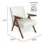 Chaise d'appoint en polyester H 26,8 po Hennah-574962354