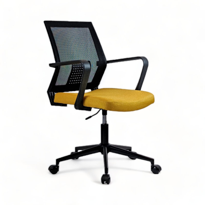 Cashay Foam Padding Office Chair, Yellow