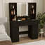 Nouvelle coiffeuse à miroir intelligente avec tiroirs et armoire de rangement, coiffeuse avec coussin de dressage-631419566