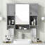 Armoire de rangement murale moderne 35 po x 28 po-1804978736