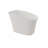 51 Inch Solid Surface Soaking Bathtub - Deep Soak Freestanding Tub
