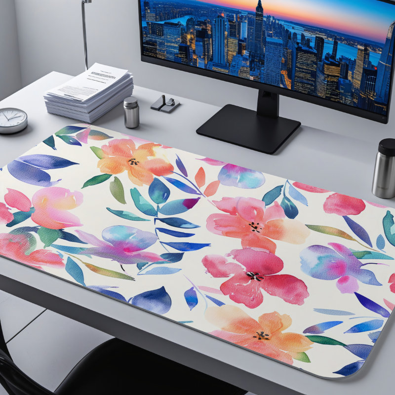 Polyester Desk Pad, 14.4x12.1