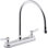 Robinet de cuisine 1,8 gallons par minute Triton Bowe 1,5 gallons avec 9-516 po Bec col-de-cygne, débit aéré et poignées levier
