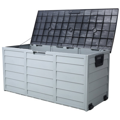 Coffre de terrasse 75 gallons - Rangement spacieux et pratique avec roues pour la cour arrière
