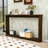 Modern Wooden Side Table with Wave Design – Narrow Hallway Table-1248852190