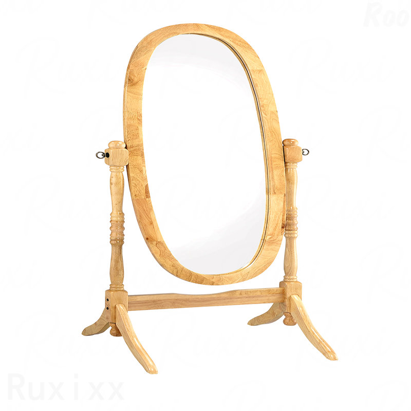 Miroir d'appoint 59,25 po, 59,25 po x 23 po, Brun
