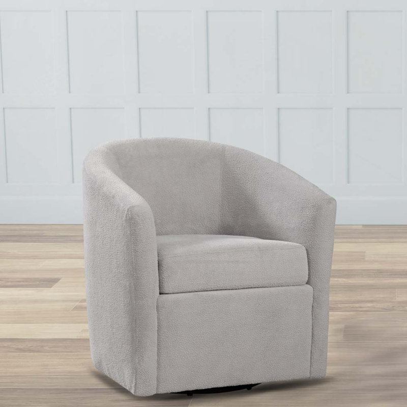 Fauteuil d'appoint pivotant, Gris clair