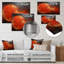 Black And Red Mars Planet - Space Planet Metal Wall Art-617615190