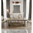 American-style retro distressed solid wood dining table-110563537