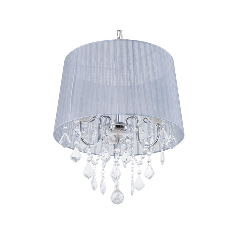 Darian 3 - Light Drum Chandelier, Grey