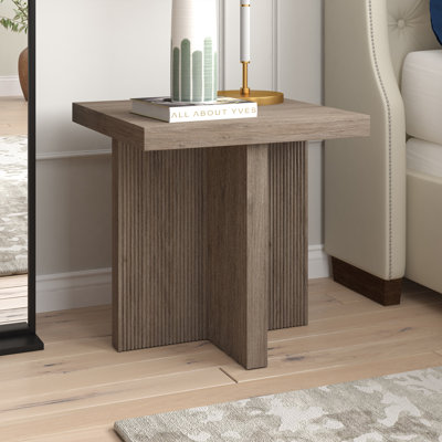 Boden 22" Wide Square Side Table in Alder