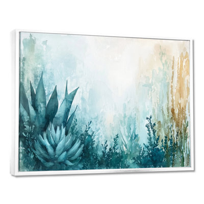 «Cactus Forest Minimal Composition - Floral Cactus», reproduction d'art murale
