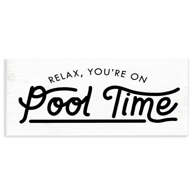 «It's on Pool Time Quote Summer Word Design» par Daphne Polselli, impression d'art graphique